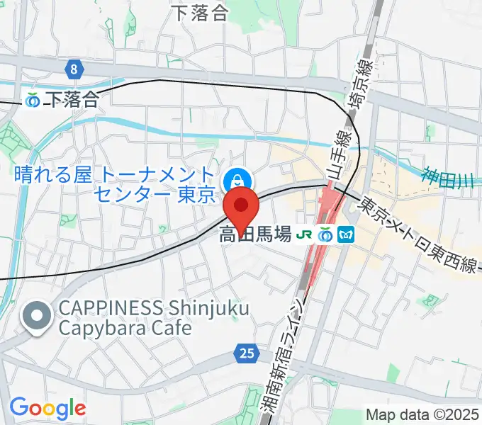 音部屋スクエアの地図