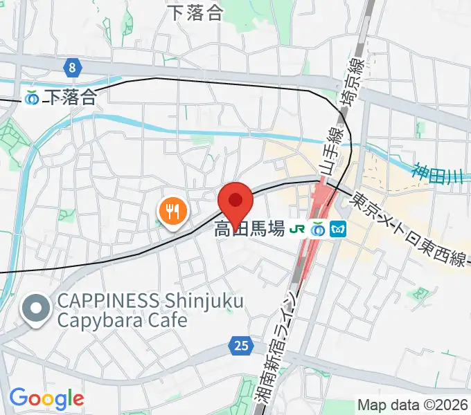 音部屋スクエアの地図