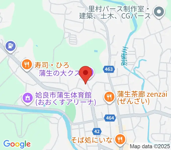 八幡スタジオの地図