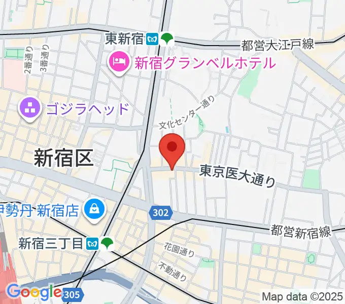 東京音楽院の地図