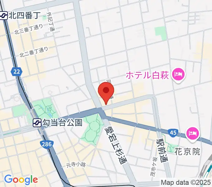 スタジオムジカの地図