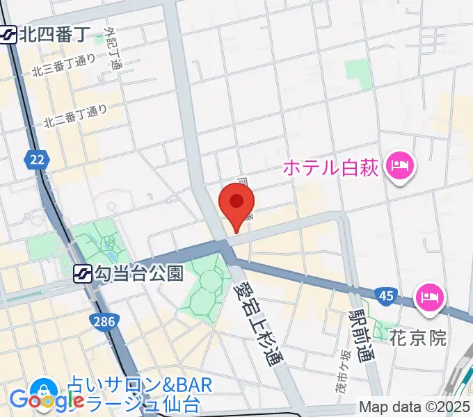 スタジオムジカの地図