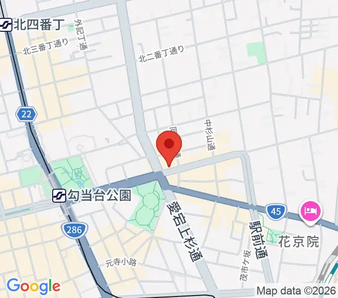 スタジオムジカの地図