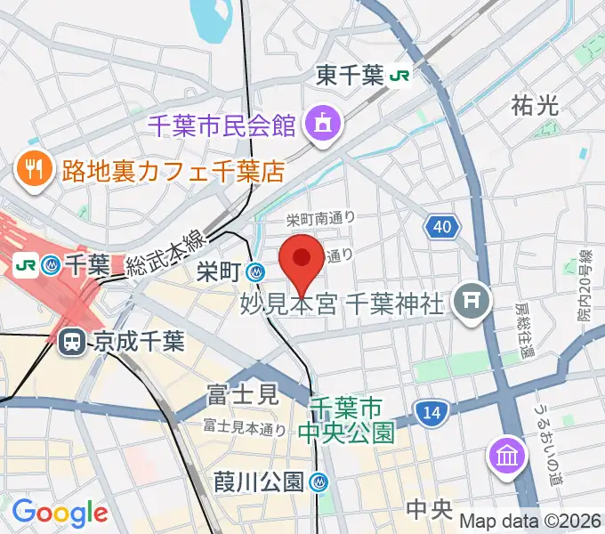 music lounge BAHAMAの地図