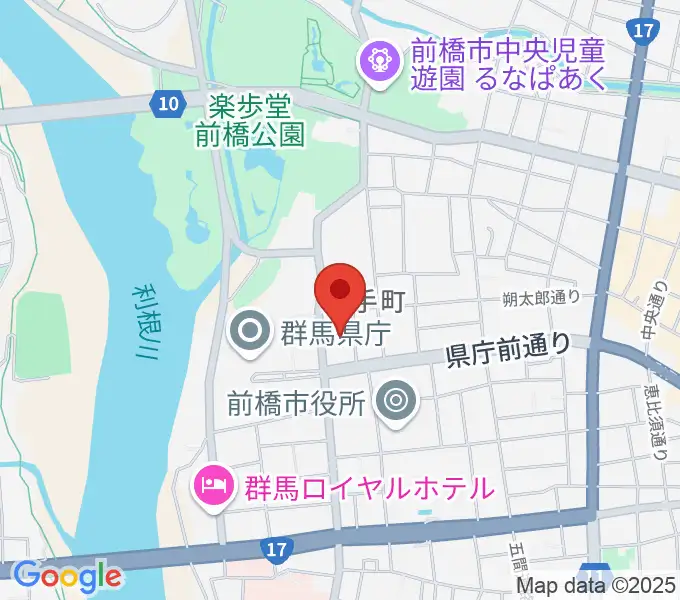 群馬会館の地図