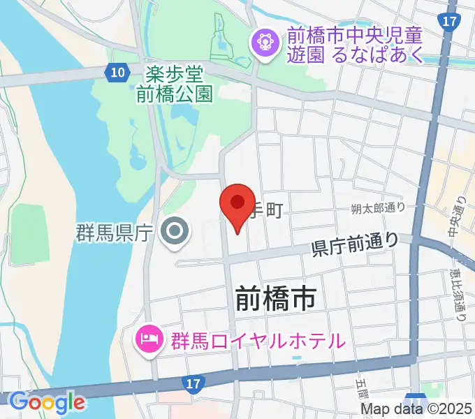 群馬会館の地図