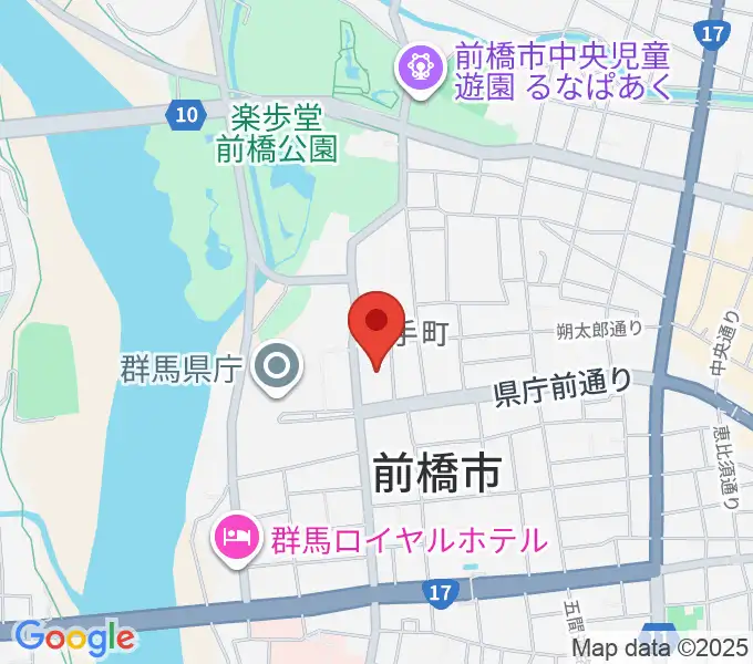 群馬会館の地図