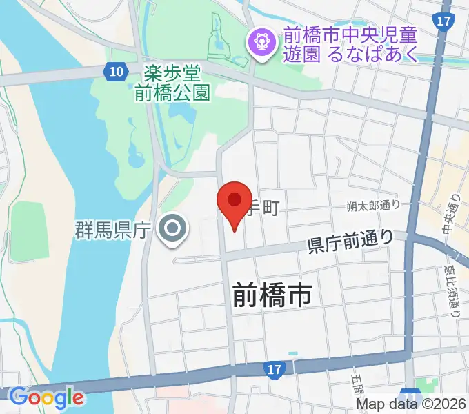 群馬会館の地図