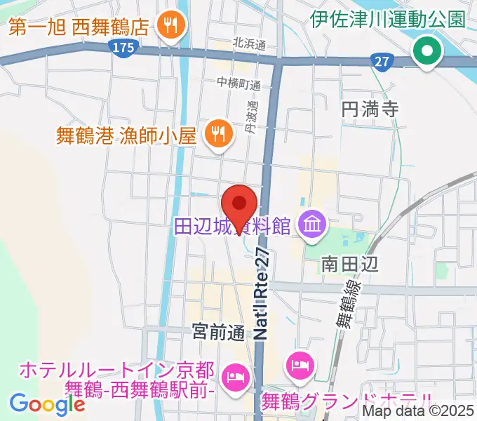 FMまいづるの地図