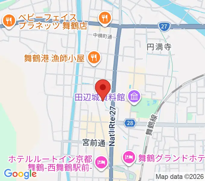 FMまいづるの地図