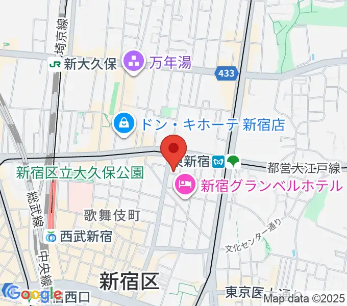 新宿MUSIC BAR CIRCLEの地図