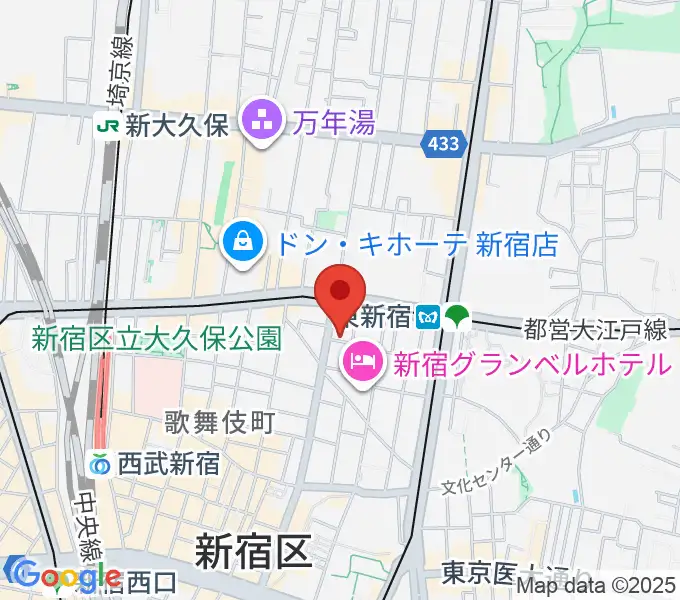 新宿MUSIC BAR CIRCLEの地図