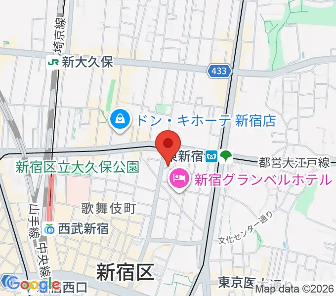 新宿MUSIC BAR CIRCLEの地図