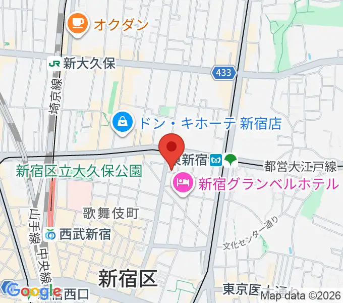 新宿MUSIC BAR CIRCLEの地図
