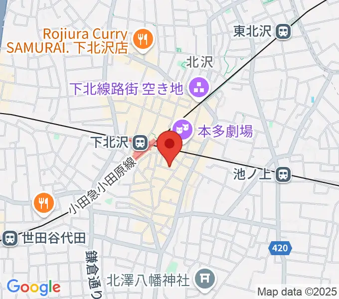 スクランブルズミュージックカレッジ下北沢校の地図