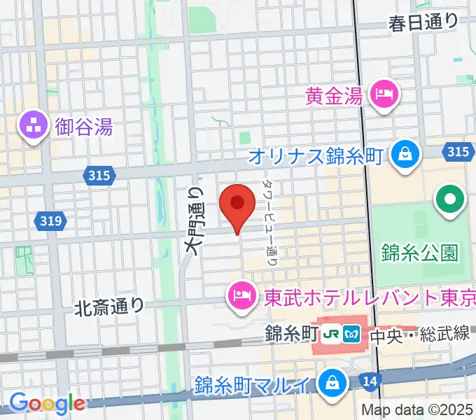 セルフストリングス音楽教室の地図