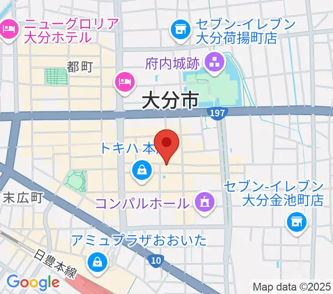 大分to-PLUSの地図