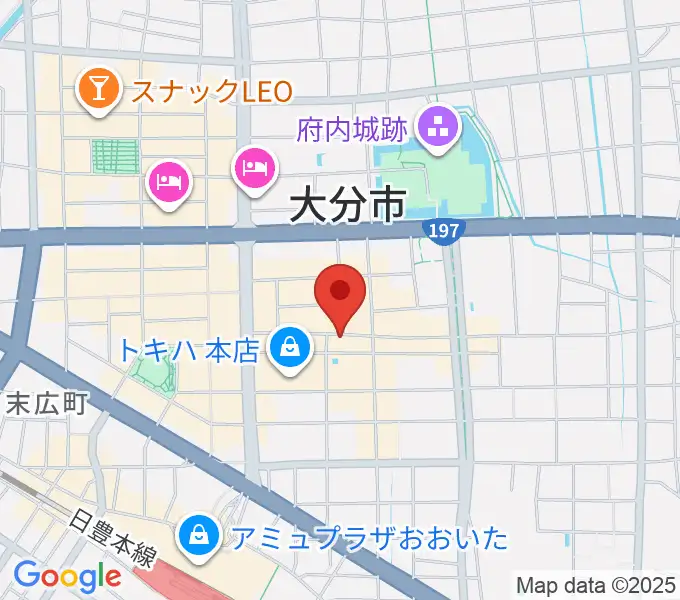大分to-PLUSの地図