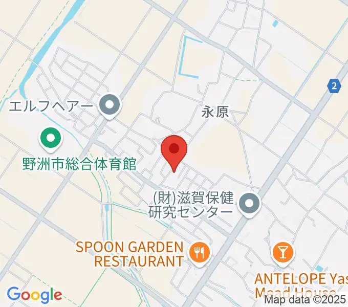 やまぎわ音楽教室の地図