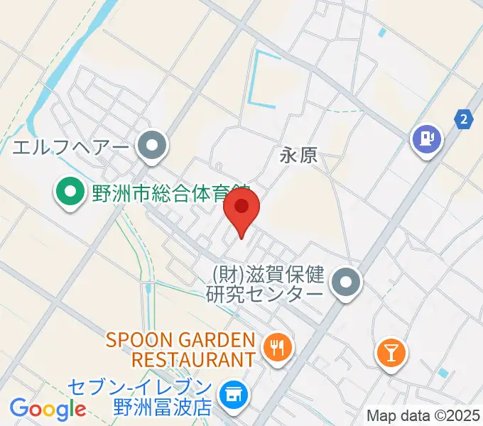 やまぎわ音楽教室の地図