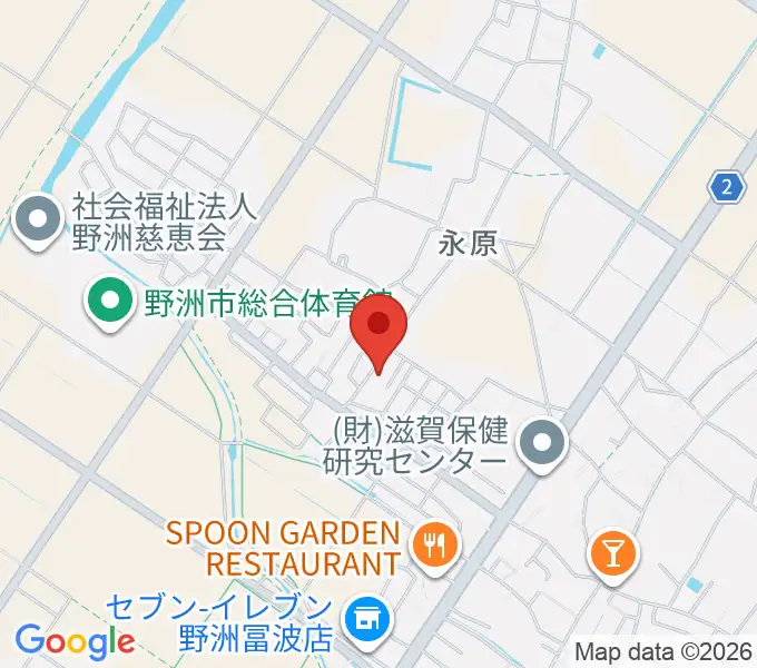 やまぎわ音楽教室の地図