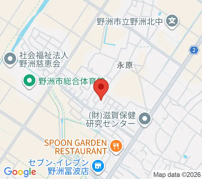 やまぎわ音楽教室の地図