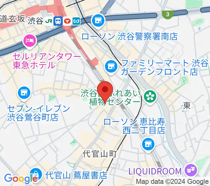 代官山スペースオッドの地図