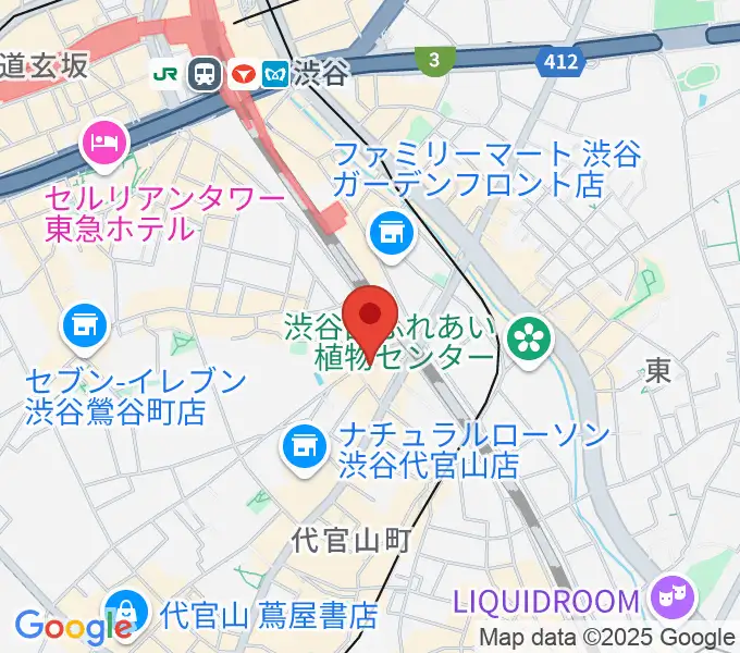 代官山スペースオッドの地図