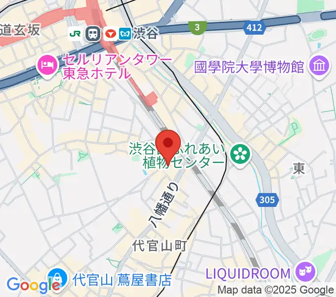 代官山スペースオッドの地図