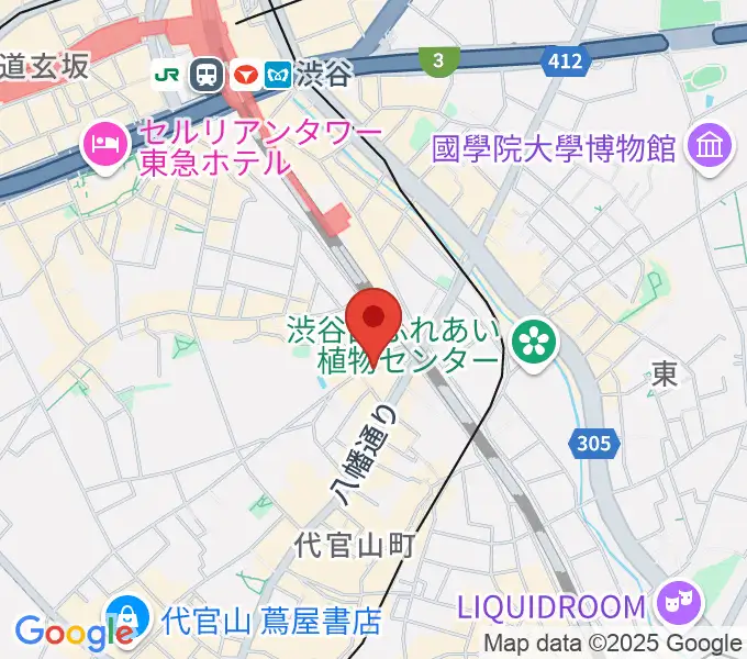 代官山スペースオッドの地図