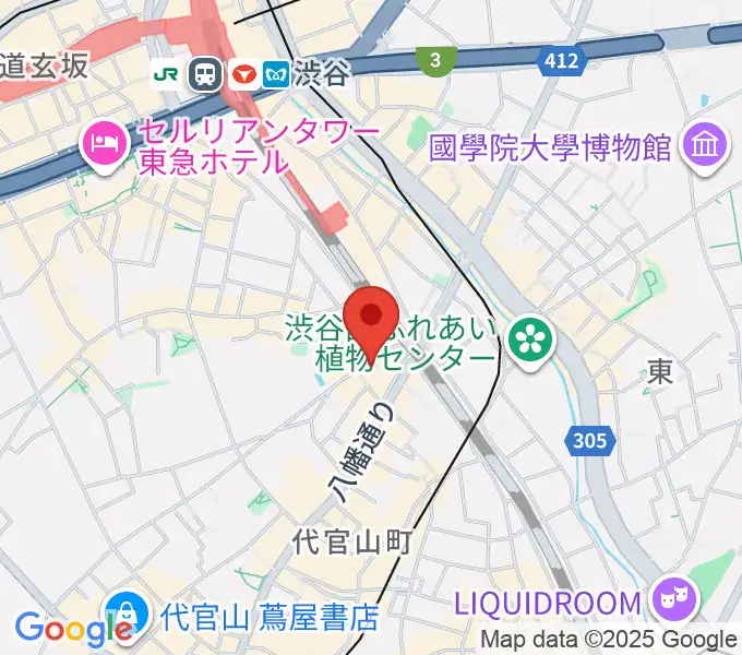 代官山スペースオッドの地図