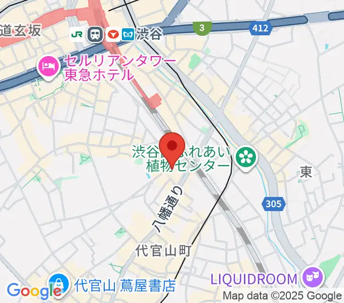 代官山スペースオッドの地図