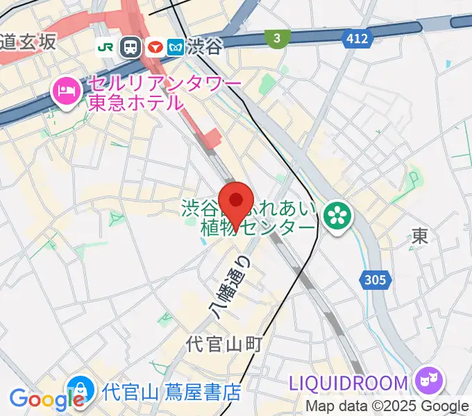 代官山スペースオッドの地図