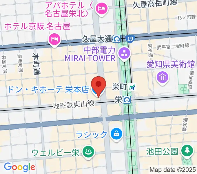 ORCA NAGOYAの地図