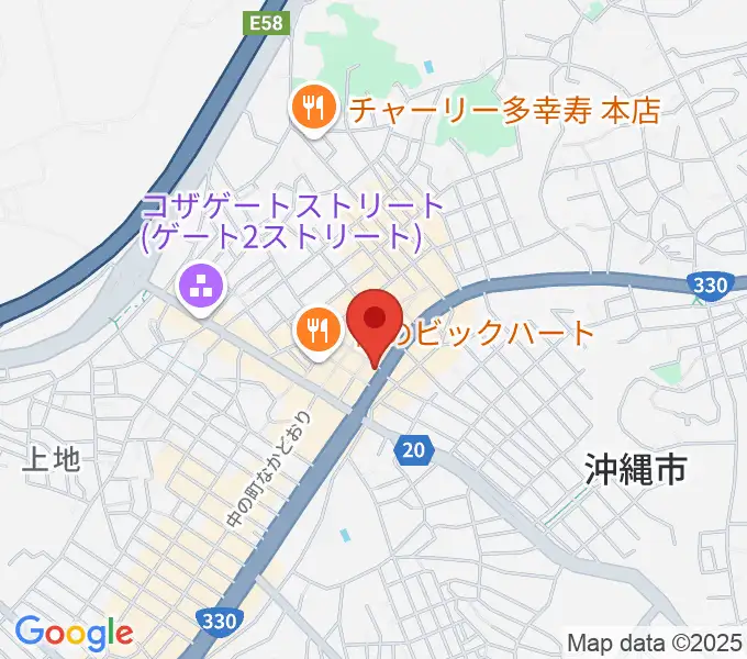 セブンスヘブンコザの地図