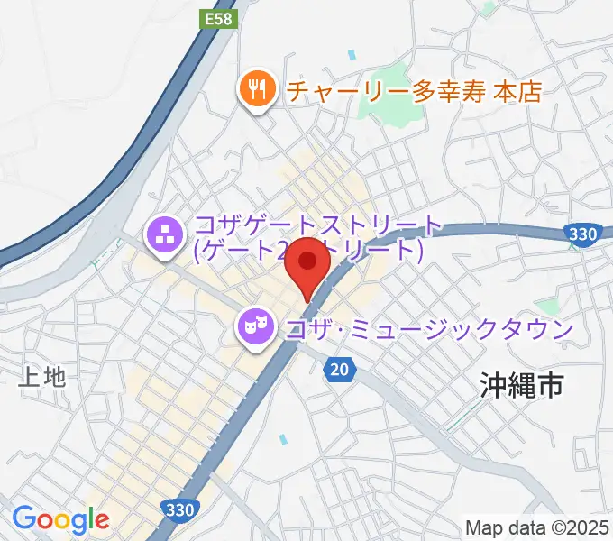 セブンスヘブンコザの地図