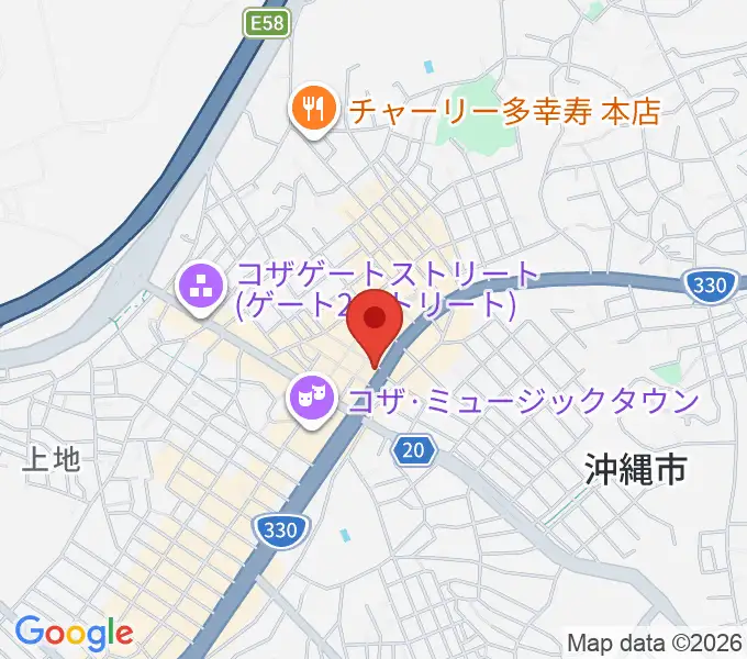 セブンスヘブンコザの地図