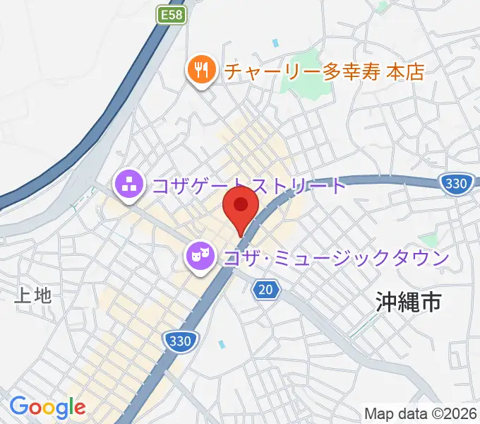セブンスヘブンコザの地図