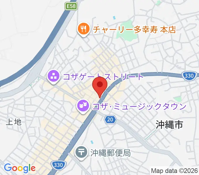 セブンスヘブンコザの地図