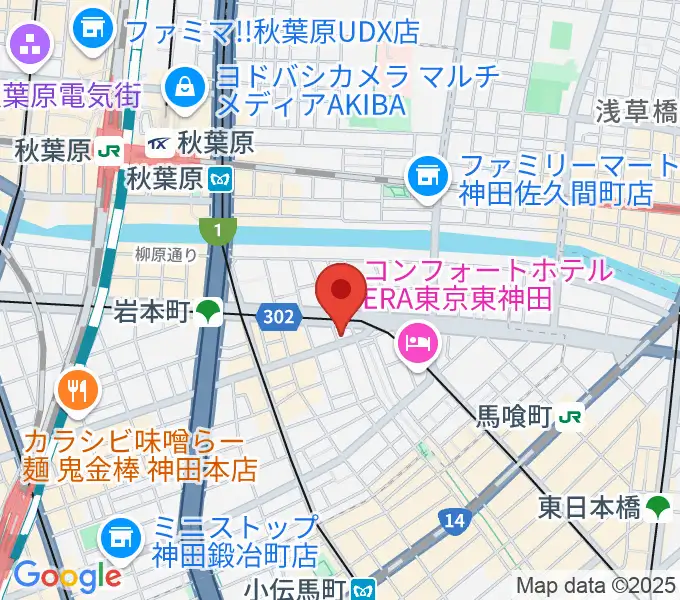 ヴィアクレモナ・ヴァイオリン工房の地図