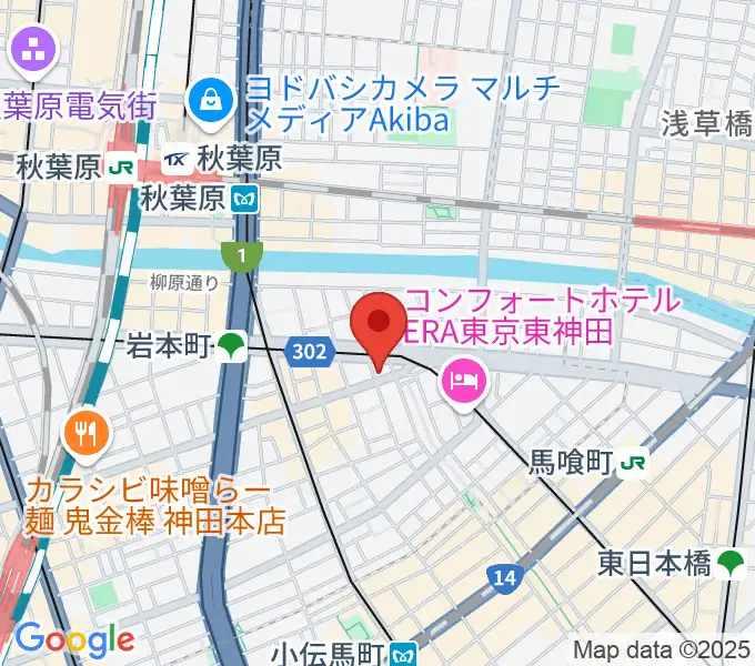 ヴィアクレモナ・ヴァイオリン工房の地図