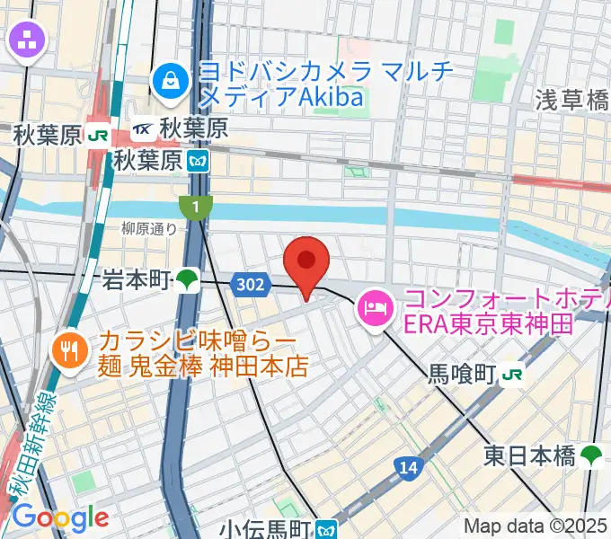 ヴィアクレモナ・ヴァイオリン工房の地図