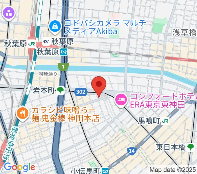 ヴィアクレモナ・ヴァイオリン工房の地図