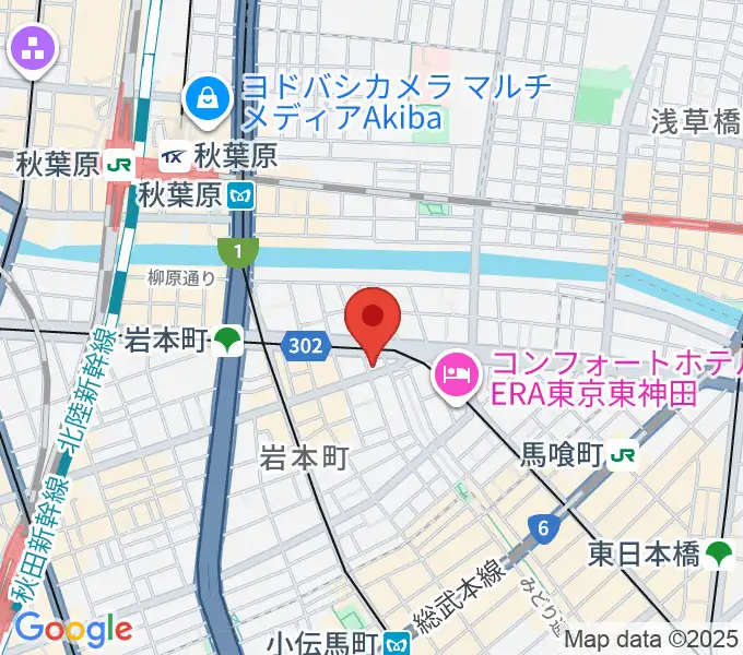 ヴィアクレモナ・ヴァイオリン工房の地図