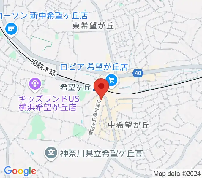 希望ヶ丘カスクの地図