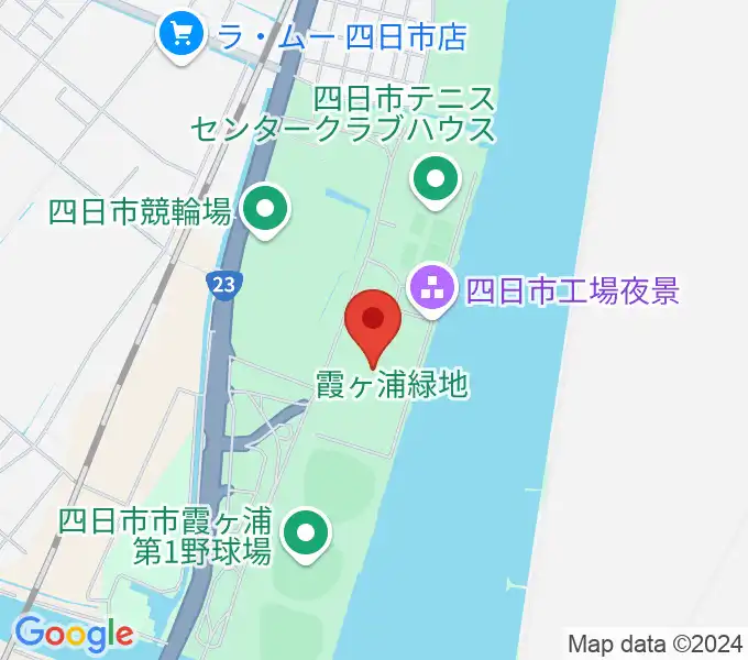 四日市ドームの地図