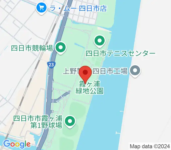 四日市ドームの地図