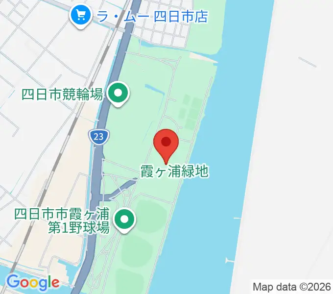 四日市ドームの地図