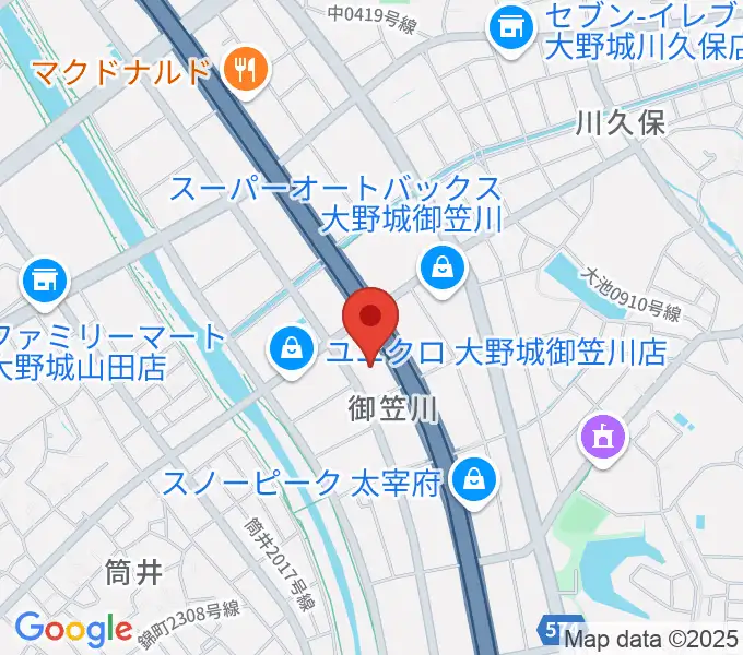 福岡BARKUP（バークアップ）の地図