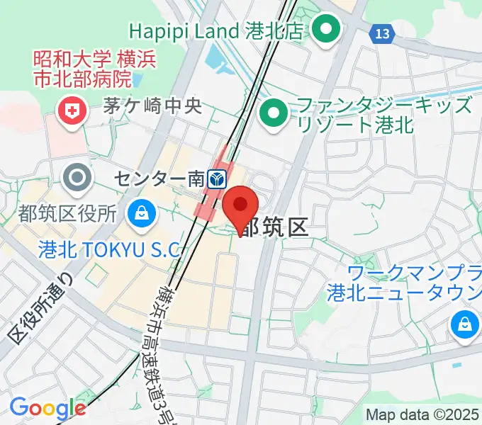音楽サロンAriaの地図